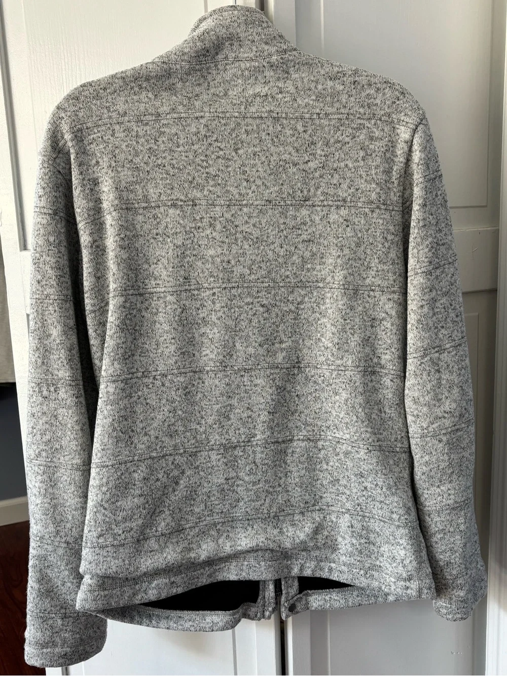 Banana Republic Men’s Gray Knit Field Jacket Sweater